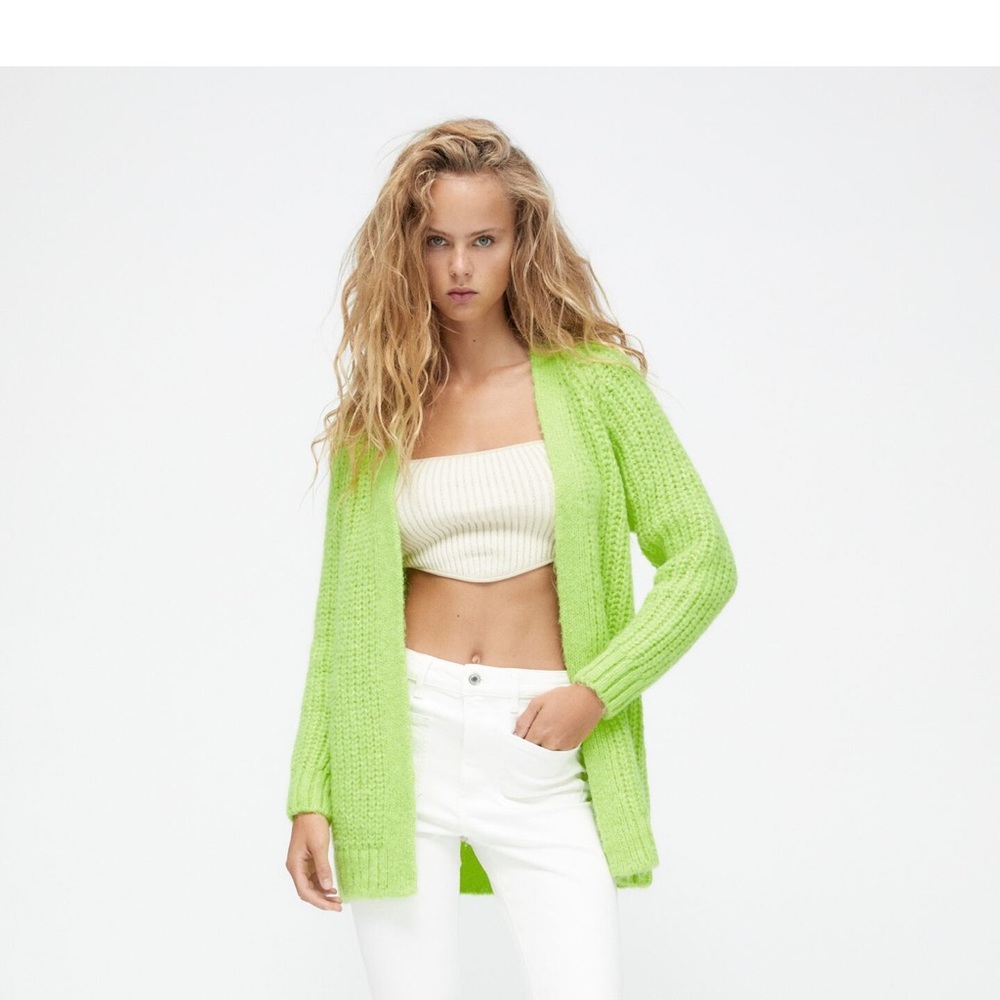 Oversized knit cardigan